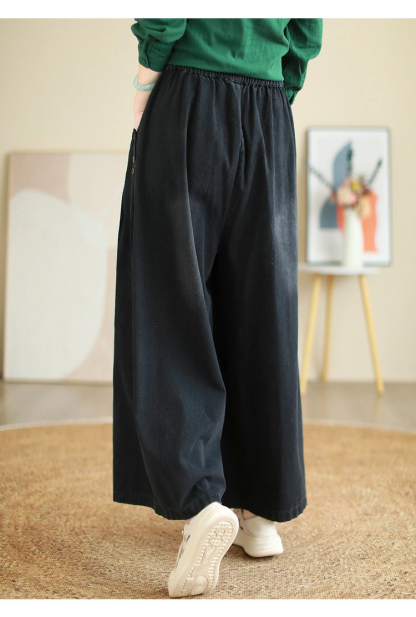 ワイドパンツ デニム レディース 春 秋 ガウチョパンツ ワイドデニム デニムパンツ 体型カバー ジーンズ ハイウェストデニム ロングパンツ 大きいサイズロング丈 華奢見え おしゃれ ゆったり カジュアル 着痩せ ボトムス ゆる 着回し