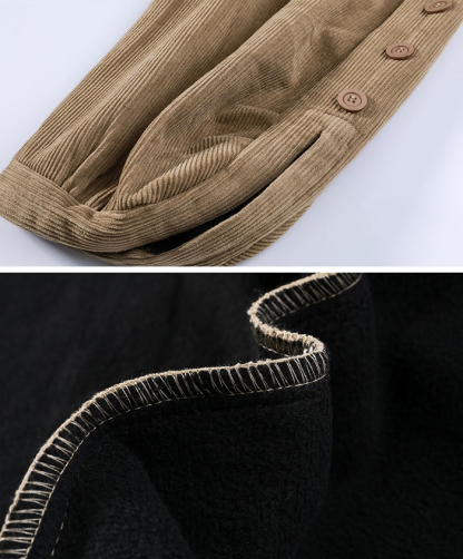 バルーンパンツ ワイドパンツ 裏起毛 ロング レディース 黒 コーデュロイ 大きいサイズ ワイド ボトムス 秋 秋物 秋冬 シンプル きれいめ ブラック カジュアル 暖かい あったか 送料無料 ロングパンツ マキシ丈