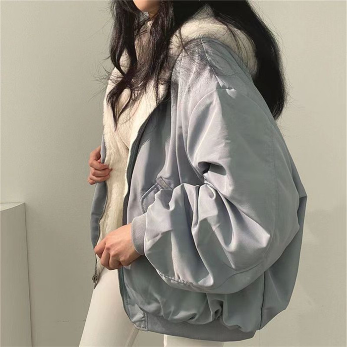 <br>コート アウター ブルゾン リバーシブル ボア キルティング レディース フード もこもこ ふわふわ フリース ファー ショート丈 中綿 あったか 防寒 ゆったり おおきめ オーバーサイズ 大きいサイズ 冬 カジュアル 30代 40代 送料無料 ボアコート ビッグシルエット 厚手