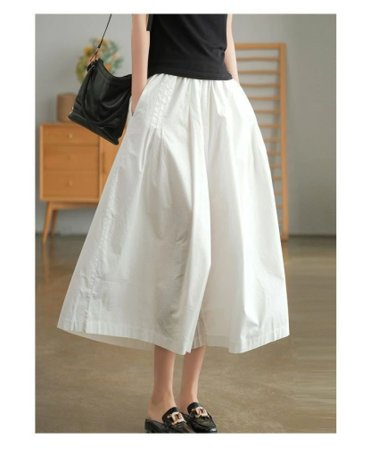 ガウチョパンツ レディース パンツ 8分丈 ワイドパンツ スカーチョ きれいめ 大きいサイズ ウエストゴム ボトムス コットン 無地 春夏 体型カバー ゆったり フレアパンツ チノパンツ 薄手 楽チン 着痩せ 脚長 カジュアル 大人 ナチュラル 30 40 50代