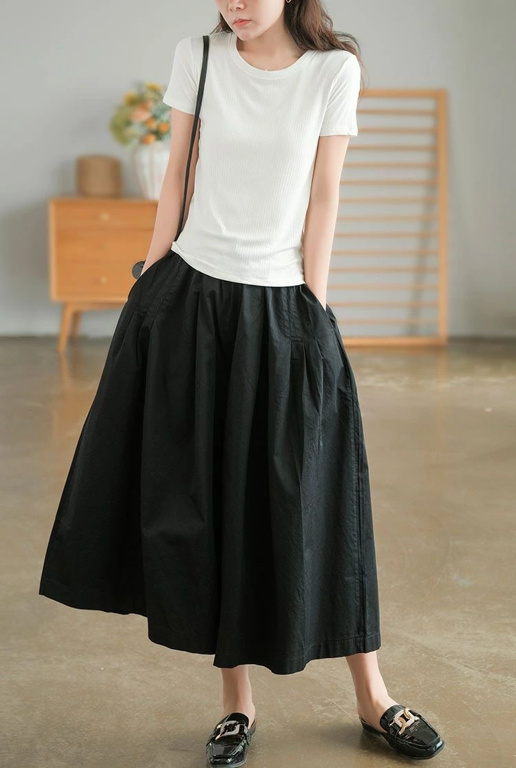 ガウチョパンツ レディース パンツ 8分丈 ワイドパンツ スカーチョ きれいめ 大きいサイズ ウエストゴム ボトムス コットン 無地 春夏 体型カバー ゆったり フレアパンツ チノパンツ 薄手 楽チン 着痩せ 脚長 カジュアル 大人 ナチュラル 30 40 50代