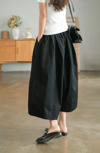 ガウチョパンツ レディース パンツ 8分丈 ワイドパンツ スカーチョ きれいめ 大きいサイズ ウエストゴム ボトムス コットン 無地 春夏 体型カバー ゆったり フレアパンツ チノパンツ 薄手 楽チン 着痩せ 脚長 カジュアル 大人 ナチュラル 30 40 50代