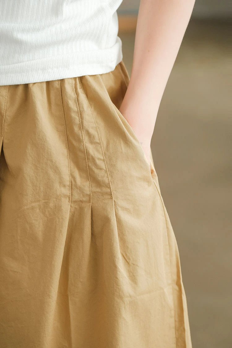 ガウチョパンツ レディース パンツ 8分丈 ワイドパンツ スカーチョ きれいめ 大きいサイズ ウエストゴム ボトムス コットン 無地 春夏 体型カバー ゆったり フレアパンツ チノパンツ 薄手 楽チン 着痩せ 脚長 カジュアル 大人 ナチュラル 30 40 50代