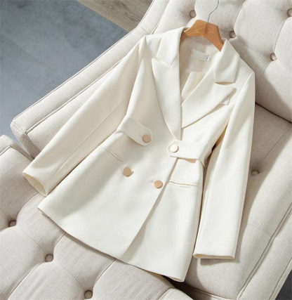 <br>テーラードジャケット ダブルジャケット レディース 春 秋 冬 大きい アウター ビッグシルエット オーバーサイズ フォーマル スーツ きれいめ 大人 ママ 母親 卒園式 卒業式 入学式 長袖 ロング丈 羽織り 無地 ジャケット OL 入園 オフィス 送料無料