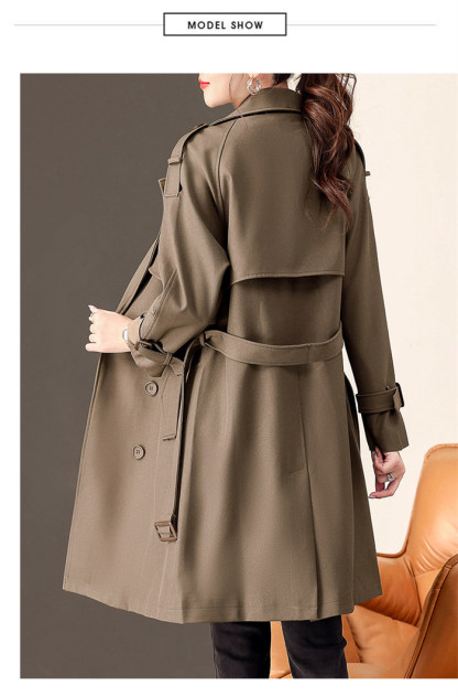<br>トレンチコート レディース ロング丈 aライン ダブルボタン スリット 無地 おしゃれ 春秋 アウター スプリングコート 就活 ビジネス 定番 通勤 コート 春 夏 ロングコート 羽織り ショート トレンチ 大きいサイズ きれいめ 入園式 卒業式 送料無料