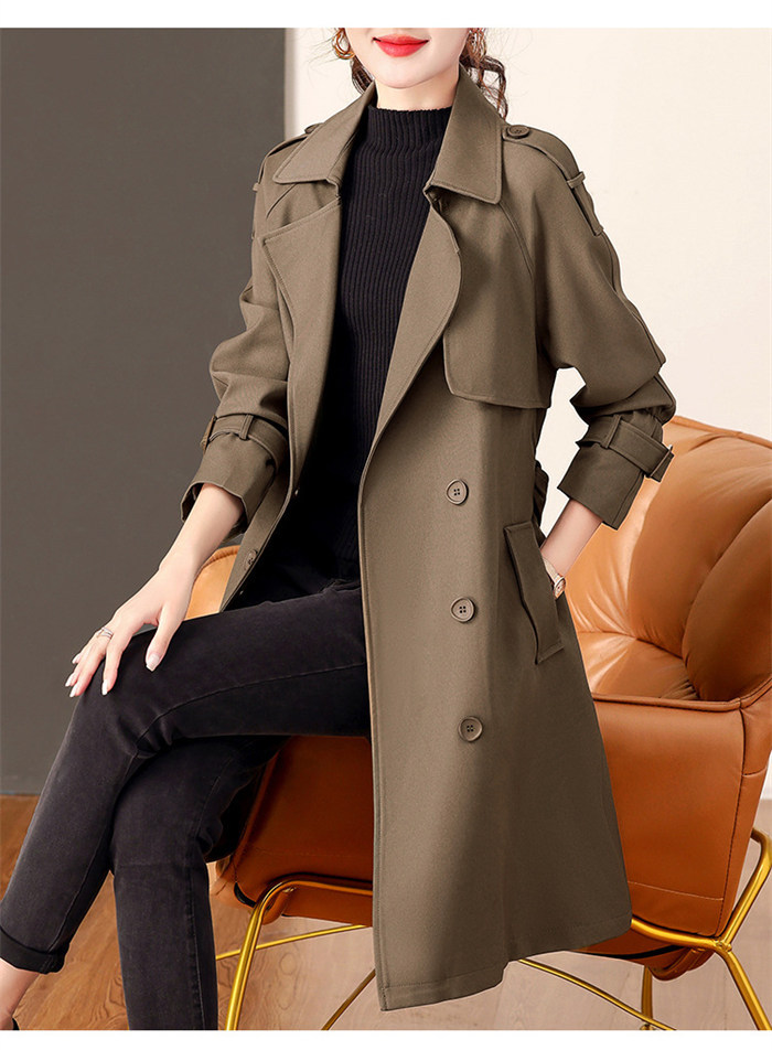 <br>トレンチコート レディース ロング丈 aライン ダブルボタン スリット 無地 おしゃれ 春秋 アウター スプリングコート 就活 ビジネス 定番 通勤 コート 春 夏 ロングコート 羽織り ショート トレンチ 大きいサイズ きれいめ 入園式 卒業式 送料無料