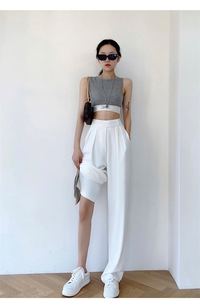 <br>タックワイドパンツ レディース 薄手 ボトムス 春 夏 秋 イージーパンツ ワイドパンツ マジックテープ タック スラックス 美シルエット タックパンツ ハイウエスト ロング丈 きれいめ 通勤 オフィス カジュアル おしゃれ 体型カバー 送料無料