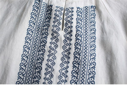 <br>ブラウス シャツ シャツブラウス レディース 長袖 麻風 白 おしゃれ 春 刺繍 綿混 ぽわん袖 春秋 きれいめ 長袖シャツ トップス 体型カバー ゆったり 前開き 送料無料 柔らか ビッグシルエット 通勤 OL 大人可愛い エレガント 入園式 卒業式
