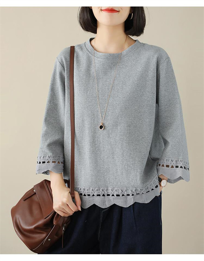 長袖tシャツ レディース カットソー tシャツ 長袖 ゆるt きれいめ 大きいサイズ 体型カバー シンプル かわいい 無地 長袖カットソー 不規則裾 透け感 フレアスリーブ ブラウス トップス 柔らかい おしゃれトップス 春 夏 ゆったり 大人可愛い 着痩せる 送料無料