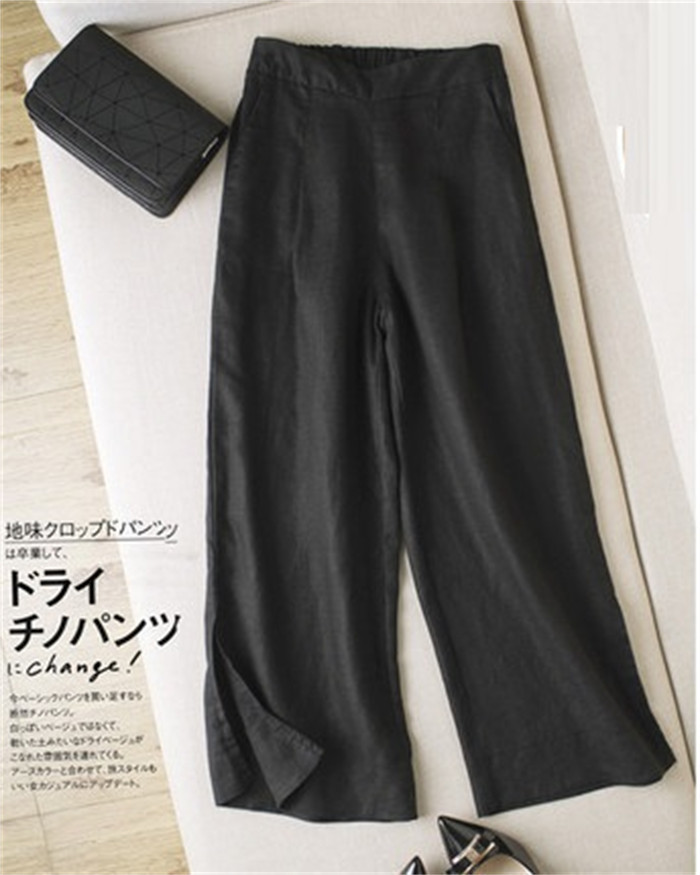 <br>ワイドパンツ レディース 綿混 サイドスリット パンツ ひんやり 涼しい 薄手 UVカット ウェストゴム ロング キャザー加工 接触冷感 さらさら 夏 ワイド ボトムス ポケット