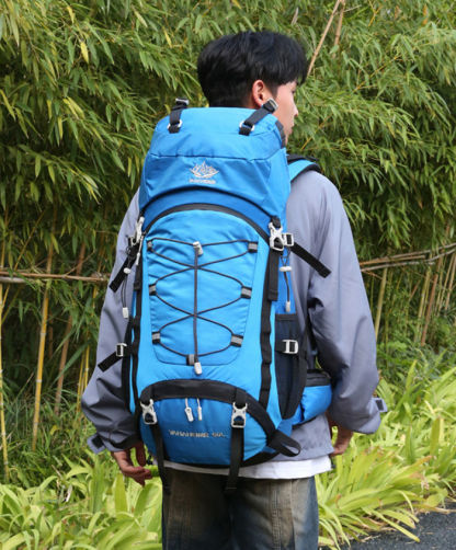 大容量 登山 リュック レインカバー付き 60L リュックサック アウトドア ナイロン メンズ