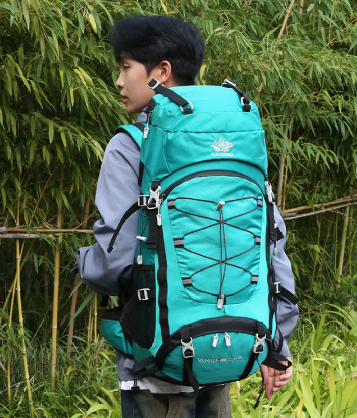 大容量 登山 リュック レインカバー付き 60L リュックサック アウトドア ナイロン メンズ
