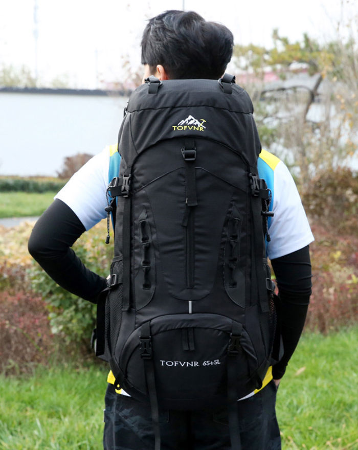 大容量 65+5L 登山 リュック リュックサック アウトドア ナイロン メンズ