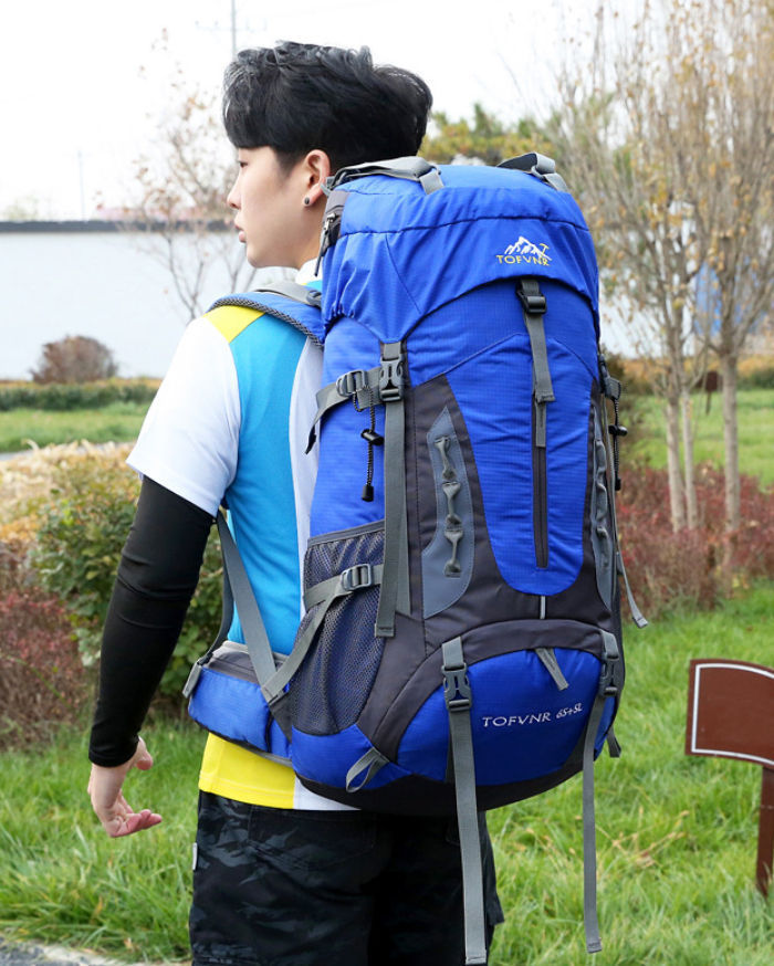 大容量 65+5L 登山 リュック リュックサック アウトドア ナイロン メンズ