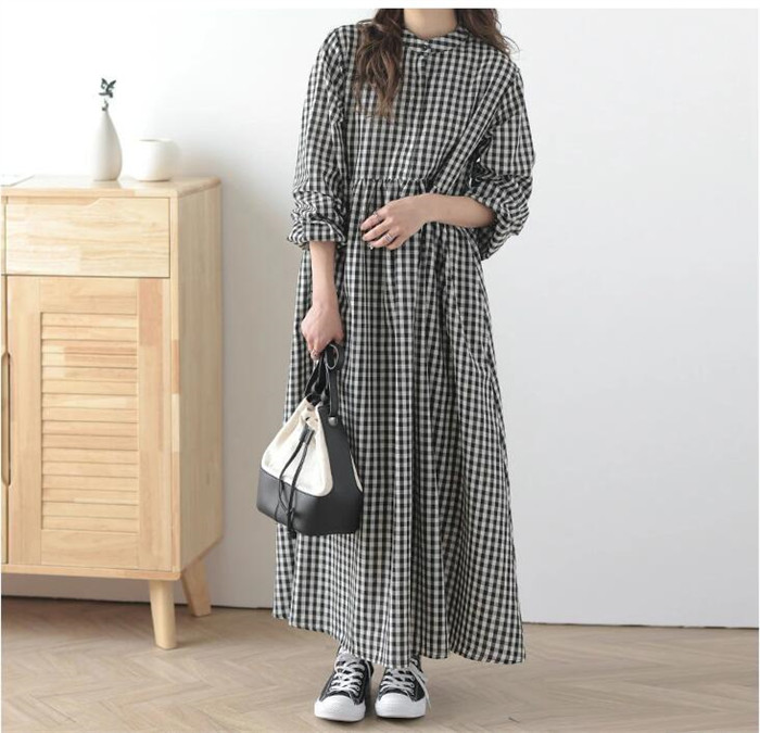<br>シャツワンピース 長袖 春 レディース 大きいサイズ ロング マキシワンピース ロングシャツワンピ 前開き ぽわん袖 バルーンスリープ プリーツワンピ プリーツ きれいめ マキシ丈 ワンピース ビッグシルエット ゆるっと 大人可愛い 送料無料
