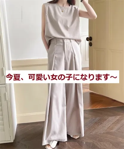 パンツセットアップ セットアップ レディース セレモニー ビジネススーツ フォーマル きれいめ カジュアル パンツスーツ 無地 おしゃれ 長袖 セットアップ オフィス 卒業式 卒園式 入学式 入園式 ノースリーブ 夏 ベスト ワイドパンツ 体型カバー 大きいサイズ 送料無料