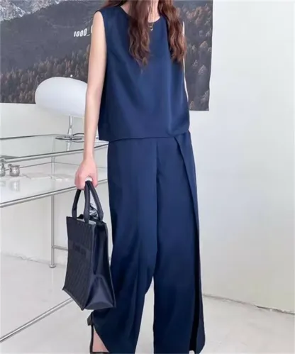 パンツセットアップ セットアップ レディース セレモニー ビジネススーツ フォーマル きれいめ カジュアル パンツスーツ 無地 おしゃれ 長袖 セットアップ オフィス 卒業式 卒園式 入学式 入園式 ノースリーブ 夏 ベスト ワイドパンツ 体型カバー 大きいサイズ 送料無料