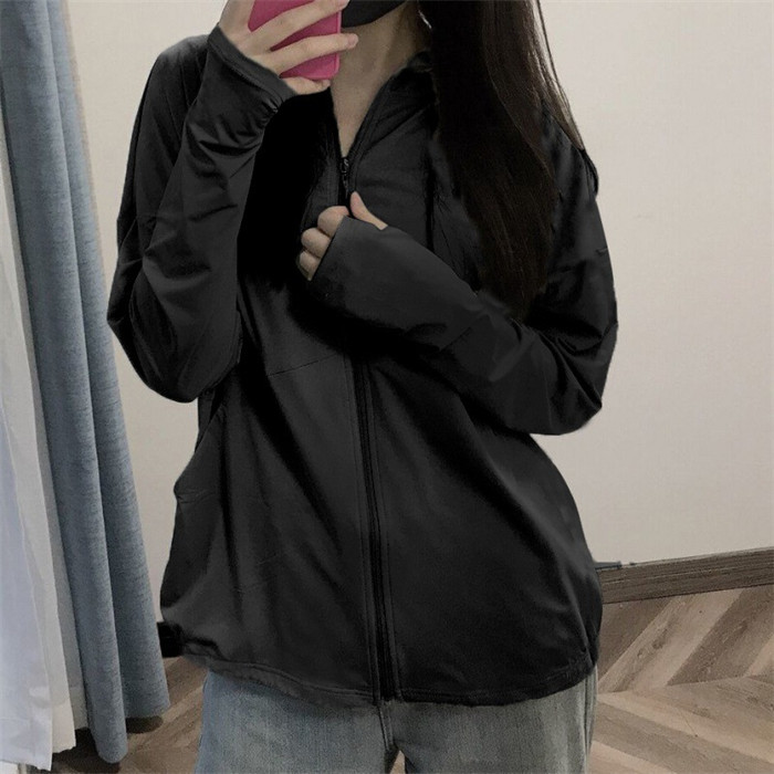 UV パーカー 冷感 -7℃ レディース 長袖 ラッシュガード UVカット アウター メッシュ 指穴 つば サンバイザー 日焼け防止 服 大きいサイズ トップス 体型カバー 薄手 吸湿 速乾 シャリ感 紫外線対策 夏 冷感 涼しい フード付き 帽子 ジャケット 羽織り UV対策 送料無料