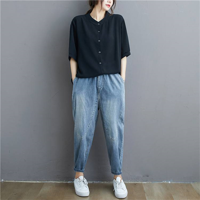 <br>シャツ ブラウス レディース 夏 半袖 ロングシャツ aライン tシャツ 大きいサイズ ゆったり 黒シャツ きれいめ  カジュアル 大人 おしゃれ 無地 黒 ブラック 体型カバー 着痩せ