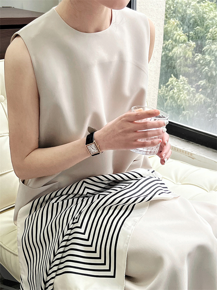 ワンピース 春 夏 レディース ノースリーブ ワンピース ロング丈 ロングワンピース Iライン きれいめ ドレス ワンピース お洒落 体型カバー 着痩せ 華奢見え スッキリ カジュアル オフィス 通勤 OL ノースリーブワンピース