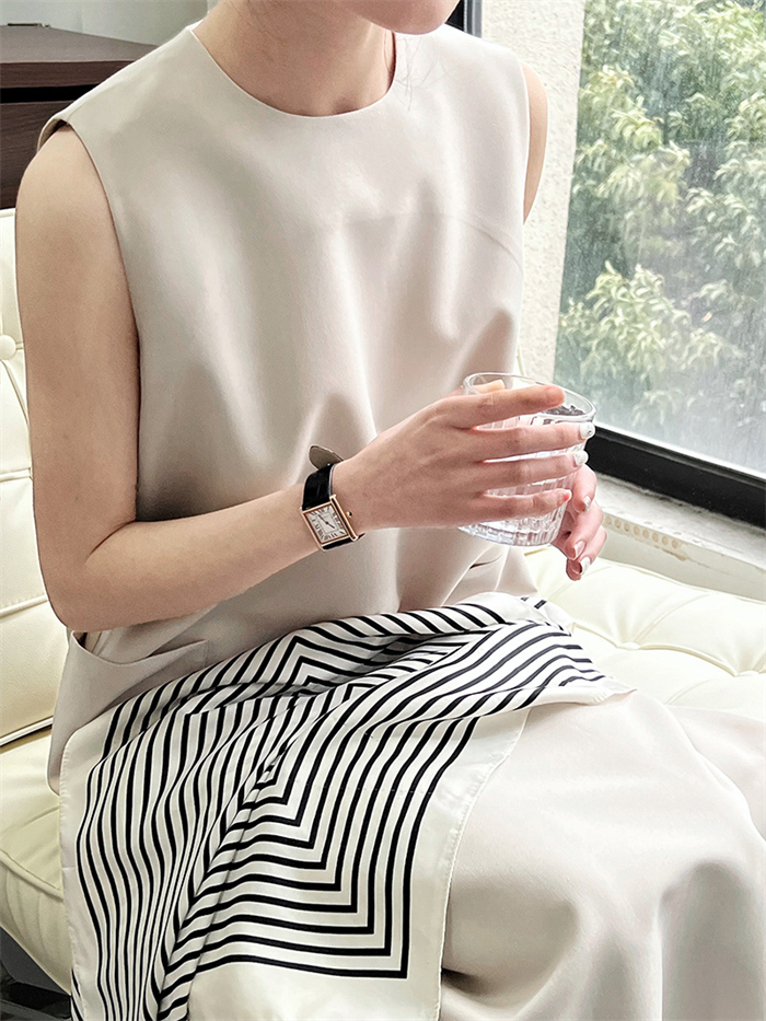 ワンピース 春 夏 レディース ノースリーブ ワンピース ロング丈 ロングワンピース Iライン きれいめ ドレス ワンピース お洒落 体型カバー 着痩せ 華奢見え スッキリ カジュアル オフィス 通勤 OL ノースリーブワンピース