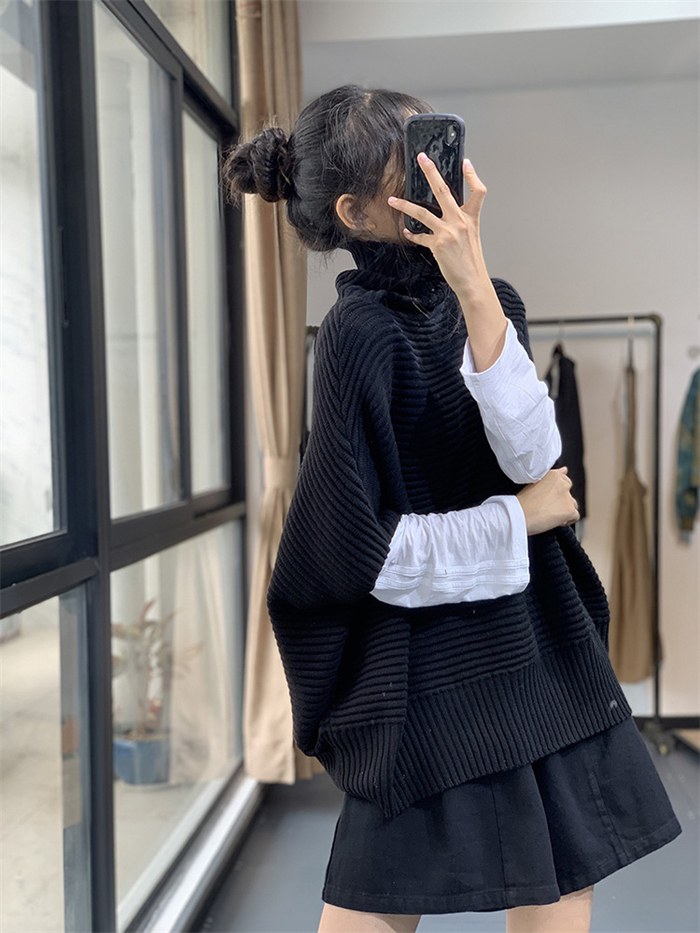 <br>ベスト ニットベスト レディース ポンチョ ローゲージニット チャンキーニット レイヤード 秋 トップス 上着 ケープ セーター ニットトップス 伸縮性 無地 ゆったり カジュアル シンプル きれいめ おしゃれ 大きいサイズ 重ね着 送料無料