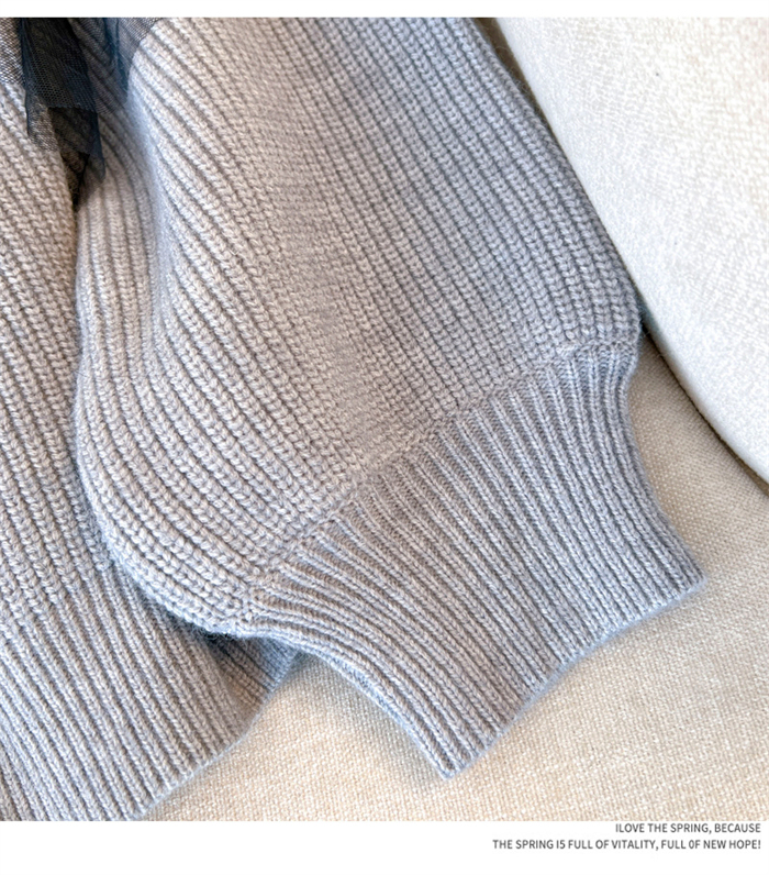 <br>チュール ドッキング ビスチェ風 ニット トップス レディース ニットトップス セーター プルオーバー 長袖 オーバーサイズ 体型カバー チュニック 着映え トレンド カジュアル きれいめ 防寒 暖か ニットセーター ゆったり 長袖 おしゃれ 無地 秋冬