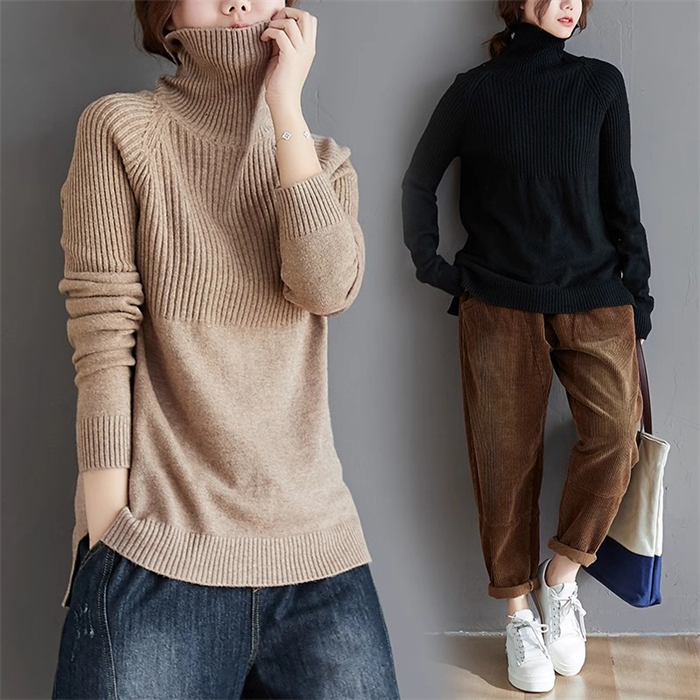 <br>ニットセーター ニットセーター レディース トップス 長袖 ハイネック タートルネック 洗えるニット ニット ゆったり ボトルネック 長袖 おしゃれ インナー 無地 シンプル 韓国ファッション 2023秋冬新作  秋冬 きれいめ 体型カバー 送料無料