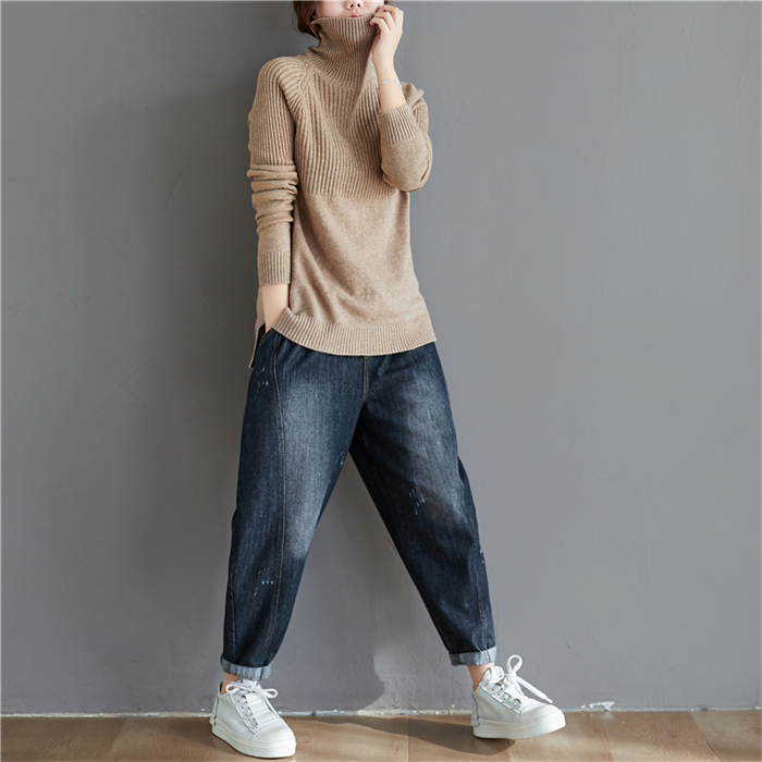<br>ニットセーター ニットセーター レディース トップス 長袖 ハイネック タートルネック 洗えるニット ニット ゆったり ボトルネック 長袖 おしゃれ インナー 無地 シンプル 韓国ファッション 2023秋冬新作  秋冬 きれいめ 体型カバー 送料無料