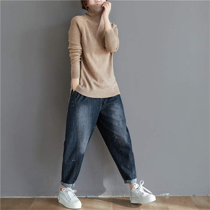 <br>ニットセーター ニットセーター レディース トップス 長袖 ハイネック タートルネック 洗えるニット ニット ゆったり ボトルネック 長袖 おしゃれ インナー 無地 シンプル 韓国ファッション 2023秋冬新作  秋冬 きれいめ 体型カバー 送料無料