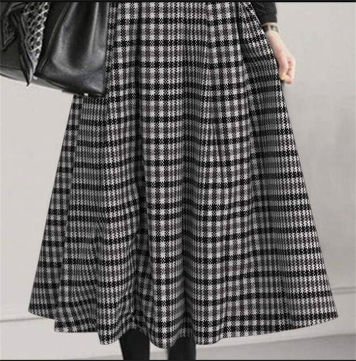 <br>ワンピース 春 きれいめ フォーマル 大きいサイズ ニット ロングワンピース レディース 長袖 ミモレ丈 ニットワンピース 異素材 切替 着瘦せ 通勤 レイヤード おしゃれ チェック柄 ブラック 柔らか 送料無料 カジュアル 上品