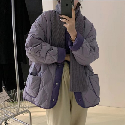 <br>コート レディース キルティングジャケット 冬 40代 50代 軽い 暖かい きれいめ ダウンコート パーカー フェイクダウン 長袖 アウター ジャケット キルト キルティング ゆったり 防寒 大きいサイズ ビッグシルエット シンプル 極暖 秋冬 羽織り シンプル 送料無料