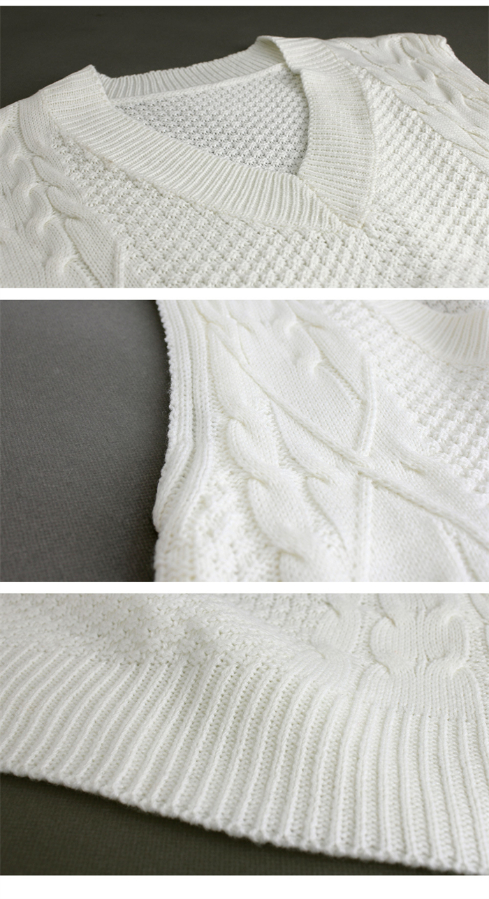 <br>ニットベスト レディース オーバーサイズ Vネック ケーブル編み トップス ベスト ニット チョッキ ノースリーブ シンプル 着回し力 体型カバー 着心地 普段着 通勤 春 秋 冬 柔らかい ニットタンクトップ レイヤード風 無地 送料無料