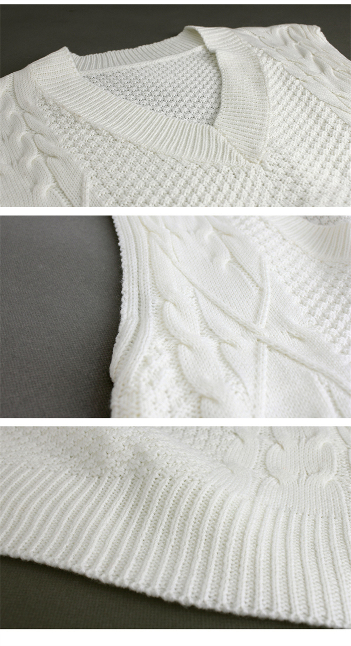 <br>ニットベスト レディース オーバーサイズ Vネック ケーブル編み トップス ベスト ニット チョッキ ノースリーブ シンプル 着回し力 体型カバー 着心地 普段着 通勤 春 秋 冬 柔らかい ニットタンクトップ レイヤード風 無地 送料無料