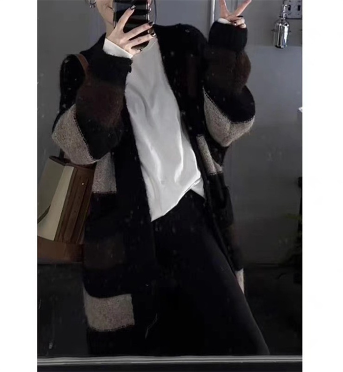 <br>カーディガン レディース 秋冬 ロング 冬 秋 大きいサイズ ニット アウター ニットカーディガン ロングカーディガン マキシ ロングカーデ ざっくり リブ 長袖 オーバーサイズ 羽織 ロングニットコート 厚手 ロングニット Vネック Iライン ローゲージニット 送料無料