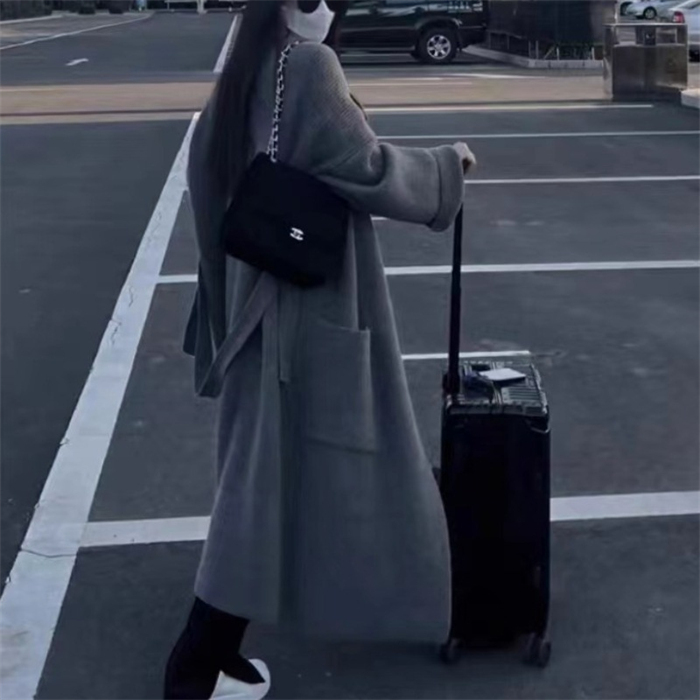 <br>カーディガン レディース 秋冬 ロング 冬 秋 大きいサイズ ニット アウター ニ　ットカーディガン ロングカーディガン マキシ ロングカーデ ざっくり リブ 長袖 オーバーサイズ 羽織 ロングニットコート 厚手 ロングニット Vネック Iライン ローゲージニット 送料無料