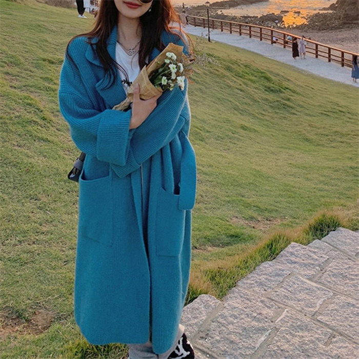 <br>カーディガン レディース 秋冬 ロング 冬 秋 大きいサイズ ニット アウター ニ　ットカーディガン ロングカーディガン マキシ ロングカーデ ざっくり リブ 長袖 オーバーサイズ 羽織 ロングニットコート 厚手 ロングニット Vネック Iライン ローゲージニット 送料無料