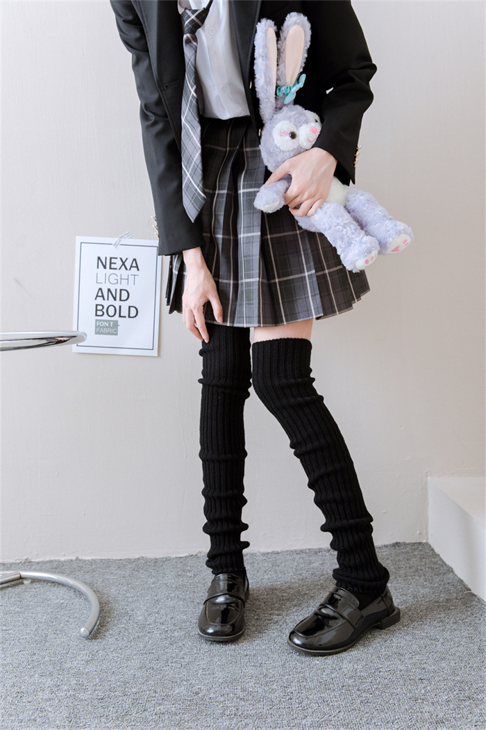 <br>ソックス レディース 暖かい 冬 おしゃれ 秋 ニット レッグカバー 靴下 JK パイルソックス ストレート スタイリッシュ ガール ミドル丈 ソックス ストッキング オシャレ 足元 夜 教室 春秋 レディース ストライプ パイルソックス ブラック ニット カーフ【2足セット】