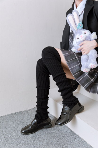 <br>ソックス レディース 暖かい 冬 おしゃれ 秋 ニット レッグカバー 靴下 JK パイルソックス ストレート スタイリッシュ ガール ミドル丈 ソックス ストッキング オシャレ 足元 夜 教室 春秋 レディース ストライプ パイルソックス ブラック ニット カーフ【2足セット】