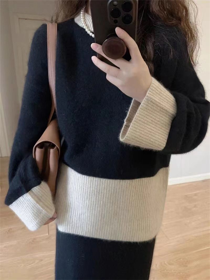 <br>セーター レディース 秋冬 異素材 寒がりさんに タートルネック ハイネック タートル ニット 厚手 カシミヤ ミドルゲージ トップス ニットセータープルオーバー 秋 冬 長袖 ゆったり ショート丈 防寒 無地 通勤 送料無料 大人 洗えるニット おしゃれ インナー シンプル