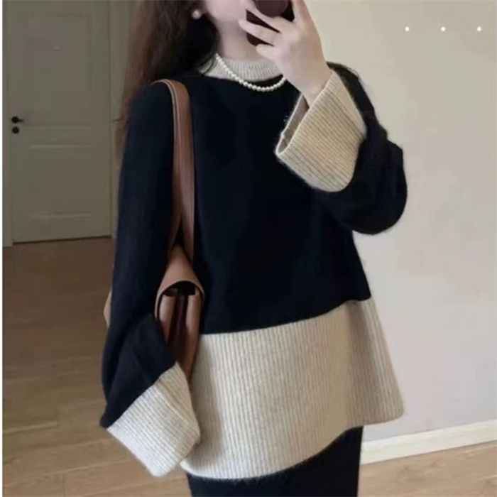 <br>セーター レディース 秋冬 異素材 寒がりさんに タートルネック ハイネック タートル ニット 厚手 カシミヤ ミドルゲージ トップス ニットセータープルオーバー 秋 冬 長袖 ゆったり ショート丈 防寒 無地 通勤 送料無料 大人 洗えるニット おしゃれ インナー シンプル