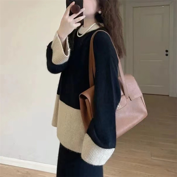 <br>セーター レディース 秋冬 異素材 寒がりさんに タートルネック ハイネック タートル ニット 厚手 カシミヤ ミドルゲージ トップス ニットセータープルオーバー 秋 冬 長袖 ゆったり ショート丈 防寒 無地 通勤 送料無料 大人 洗えるニット おしゃれ インナー シンプル