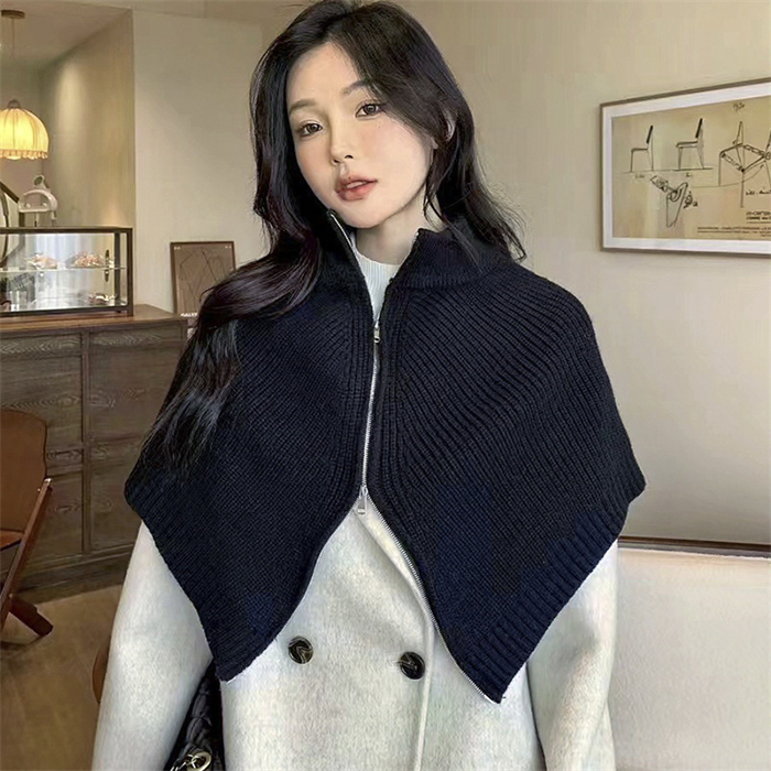 <br>ニットベスト 変形 グレー ベスト ニット セーター トップス レディース 半袖 ハイネック タートルネック イレギュラー ポンチョ ストール 秋冬 プルオーバー 大きいサイズ 重ね着 レイヤード 二の腕カバー 黒 送料無料