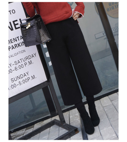 <br>ガウチョパンツ　ワイドパンツ　スカンツ　おしゃれ　秋冬　ロングパンツ　無地　レディース　ボトムス　体型カバー　ハイウエスト　着痩せ　ロング丈　パンツ　ゆったり　美脚　可愛い　上品 L 2L 3L 4L