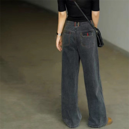 ワイドパンツ ストレート デニムパンツ レディース 秋 冬 裏起毛 あったか ジーンズ 体形カバー ゆったり 着回し 美脚 デニムワイドパンツ 大きいサイズ ワイドデニムパンツ ワイドジーンズ ボトムス カジュアル