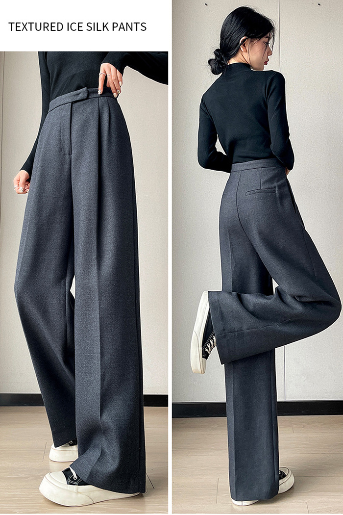 パンツ レディース タックパンツ ラシャ素材 タックワイドパンツ ワイドパンツ 秋冬 ボトムス 大きいサイズ タック スラックス アシンメトリー 美シルエット ハイウエスト カジュアル 高身長 低身長 きれいめ 冬 秋 暖かい ポケット