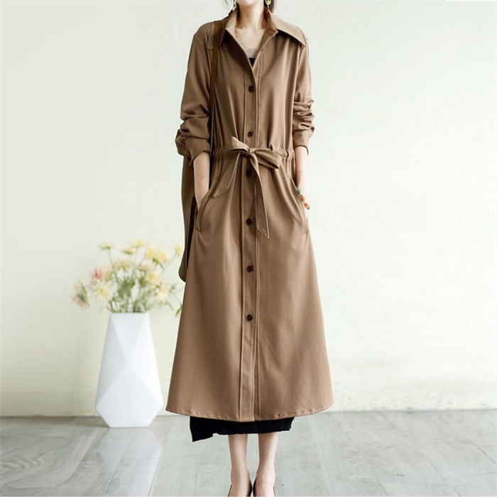 <br>トレンチコート レディース 大きいサイズ ロング丈 aライン ダブルボタン 無地 おしゃれ 春秋 アウター スプリングコート 就活 ビジネス 定番 通勤 コート 春 夏 ロングコート 羽織り ロング トレンチ きれいめ 入園式 卒業式 送料無料 オールシーズン対応 春夏秋冬