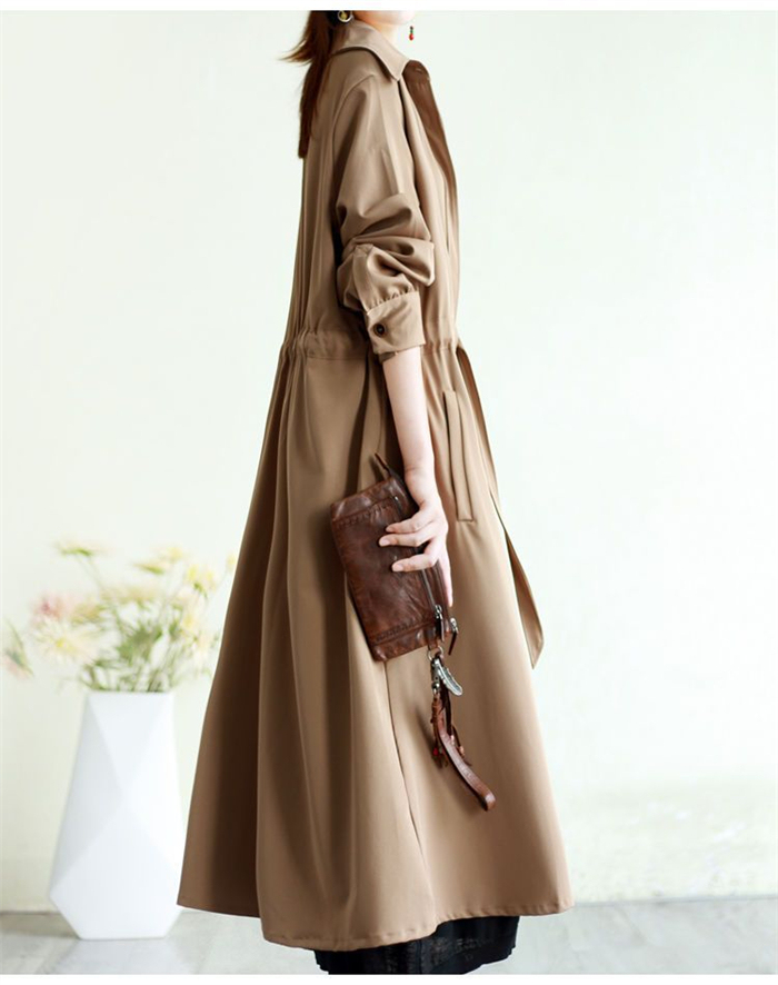 <br>トレンチコート レディース 大きいサイズ ロング丈 aライン ダブルボタン 無地 おしゃれ 春秋 アウター スプリングコート 就活 ビジネス 定番 通勤 コート 春 夏 ロングコート 羽織り ロング トレンチ きれいめ 入園式 卒業式 送料無料 オールシーズン対応 春夏秋冬