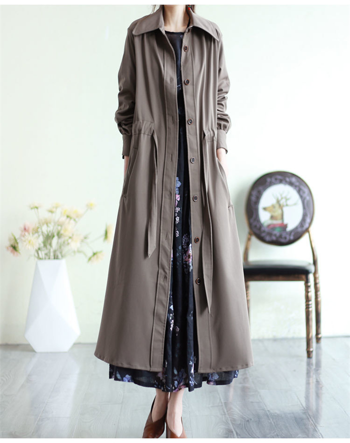 <br>トレンチコート レディース 大きいサイズ ロング丈 aライン ダブルボタン 無地 おしゃれ 春秋 アウター スプリングコート 就活 ビジネス 定番 通勤 コート 春 夏 ロングコート 羽織り ロング トレンチ きれいめ 入園式 卒業式 送料無料 オールシーズン対応 春夏秋冬