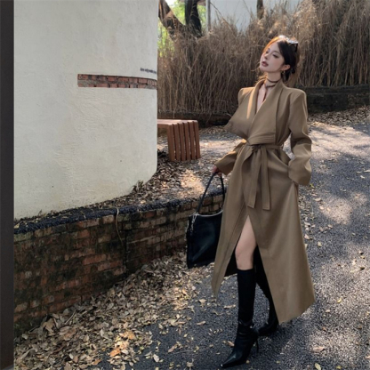 <br>トレンチコート レディース 大きいサイズ ロング丈 aライン ダブルボタン 無地 おしゃれ 春秋 アウター スプリングコート 就活 ビジネス 定番 通勤 コート 春 夏 ロングコート 羽織り ロング トレンチ きれいめ 入園式 卒業式 送料無料 オールシーズン対応 春夏秋冬